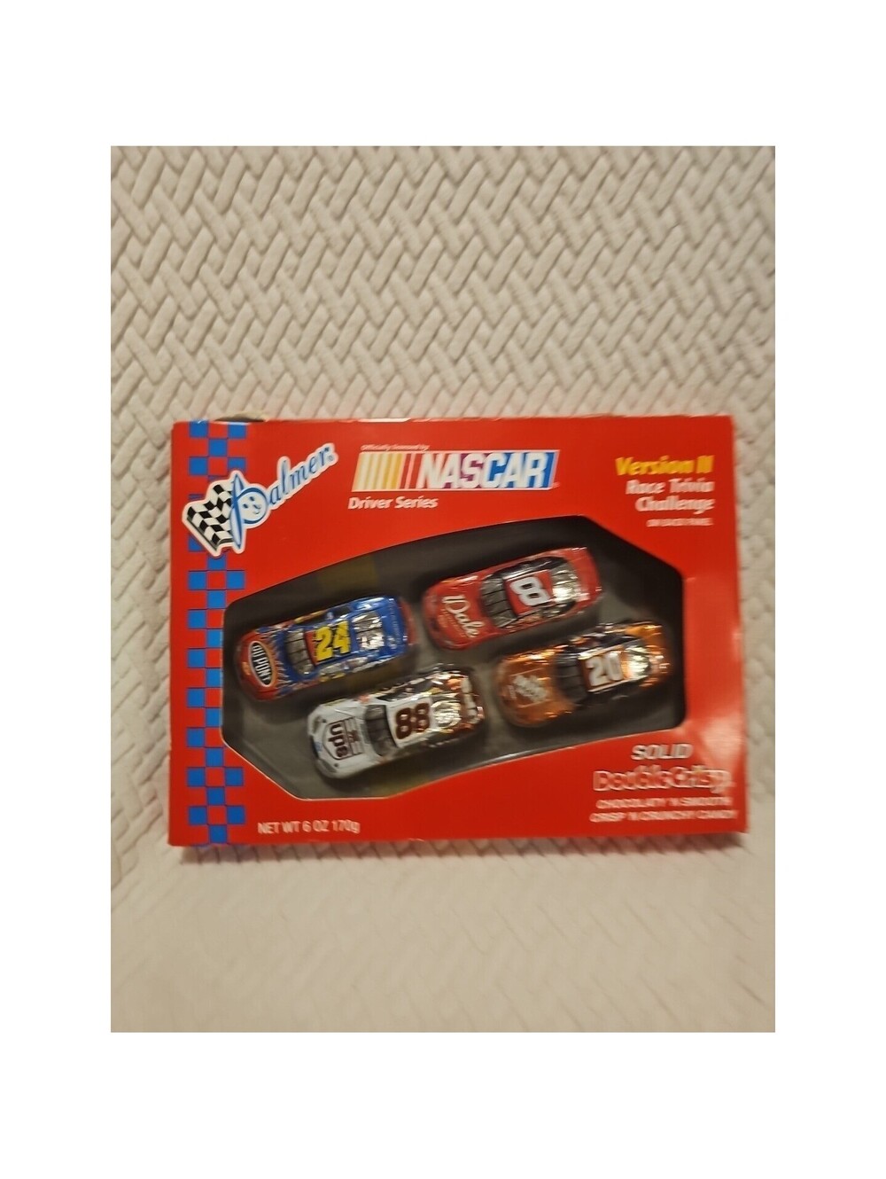 2005 Palmer's Nascar Drivers Series‎ Solid Double Crisp Chocolate Wrapped Cars